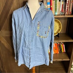 Northern Treasures Light Blue Cotton Shirt 🏠